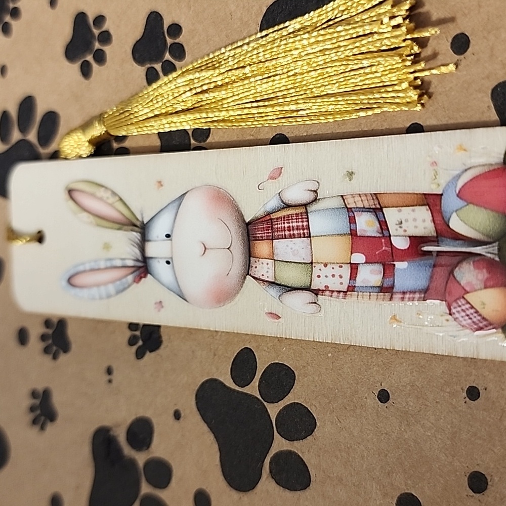 Cute Bunny Bookmark with Tassel